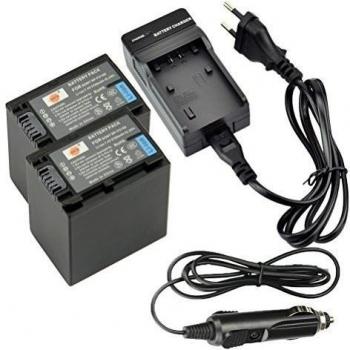 DSTE 2-Pieza Repuesto Batería y DC04E Viaje Cargador kit para Sony NP-FV100 DCR-SR15 SR21 SR68 SR88 SX15 SX21 SX44 SX45 SX63 SX65 SX83 SX85 HDR-CX105 CX110 CX115 CX130 CX150 CX155 CX160 CX190