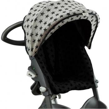 Cubre Capota de Algodón Elástico Jyoko para Silla de Coche Stokke Xplory y Crusi - Color Dark Sky