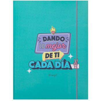 Carpeta con Diseño y Mensaje Mr. Wonderful: Dando Lo Mejor de Ti Cada Día