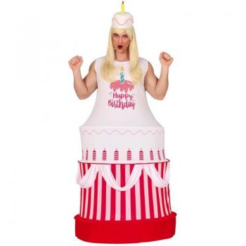 Disfraz de Tarta de Cumpleaños para hombre - Divertido y Original