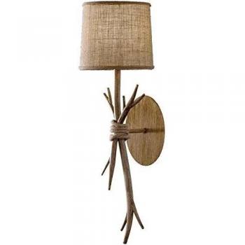 Aplique de Pared Mantra Sabina Imitación Madera 1 Luz