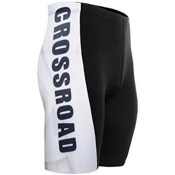 Cycling MTB Motorcycle Workout White Modern Compression Sportwear Padded Shorts Y50 L