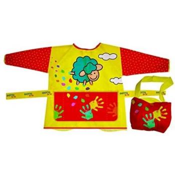 Delantal con Mangas Ajustable Giotto Be-Bè para Actividades Creativas, Talla 2-5 Años - Mi Primer Delantal
