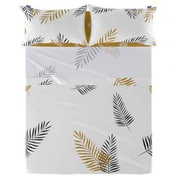 Sábana Foliage Multicolor 240x270 cm, 100% Algodón, Calidad 150 TC, Cama 150/160, Fabricada en España