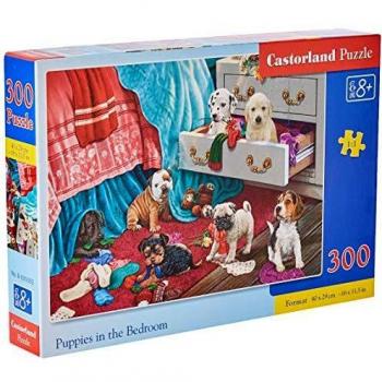 Castorland 300-Piece Puppies in the Bedroom Puzzle
