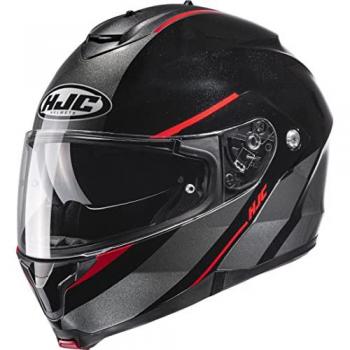 Casco Modular HJC C91 Tero MC1 - Negro Gris Rojo (XS 54 55)