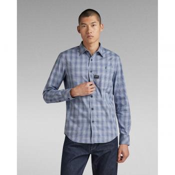 Camisa Bristum 2.0 de Hombre G-Star Raw de Corte Ajustado en Algodón Azul Claro
