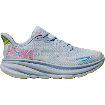 HOKA Women's Clifton 9 Road Running Shoes, Gull/Sea Ice, Size 9