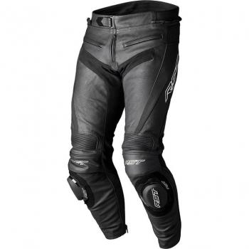 RST Pantalones de Moto Tractech Evo 5 Regular Negros - Pantalones de cuero para moto, color negro, talla 3XL