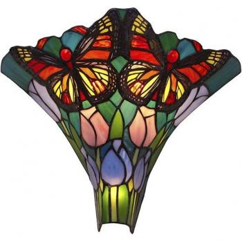Aplique de Pared Viro Butterfly Multicolor Hierro 60 W 37 x 30 x 16 cm