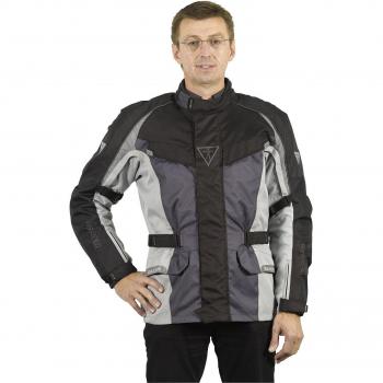 Racer Super Vento Chaqueta de Motorista, Negro/Gris, 5XL