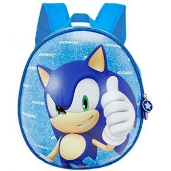 Sega-Sonic Here We Go-Mochila Eggy, Azul