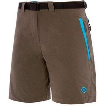 Izas Mesa Pantalón Corto, Mujer, Gris Oscuro/Turquesa, L
