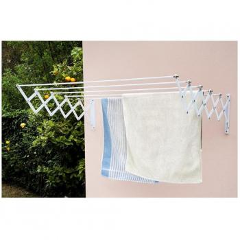 Tendedero Extensible Aluminio Blanco 120cm