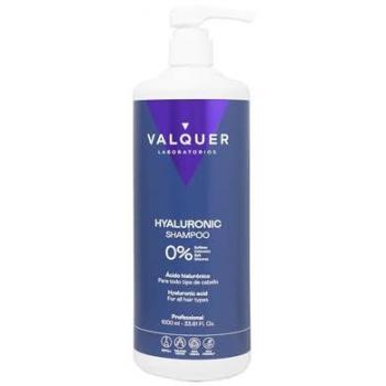 Valquer Laboratorios Champú con Ácido Hialurónico Sin Sulfatos 1000 ml - Extra de hidratación y vitalidad, para todo tipo de cabellos, Zero% sulfatos