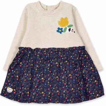 Tuc Tuc - Vestido de bebé niña combinado con estampado de flores y diseño Pugs Life