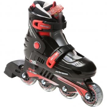 de Xcess Xcess MX-S780 Patines en linea ajustable chicos - Negro/Rojo, Jnr12 - 2 - M