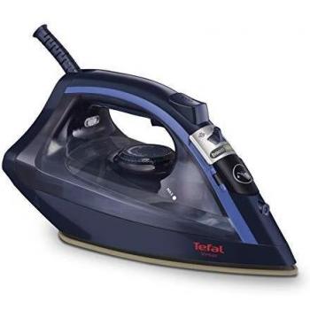 Tefal Virtuo FV1739 Plancha de vapor 2000 W, no necesita configuración, golpe de vapor 90 gr/min, vapor continuo de 24 gr/min con suela cerámica, anti-cal y anti-goteo, para todo tipo de ropa, Blanco