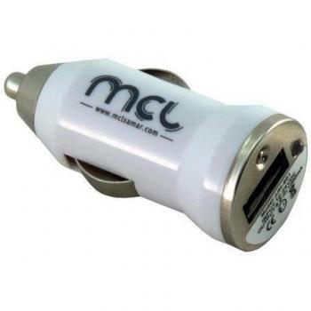Mcl acciph03 cargador auto camara digital gps telefono movil mp3 encendedor de cigarrillos color blanco 12v 5v