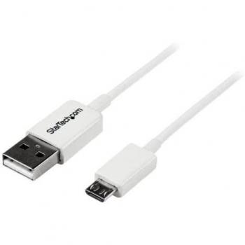 StarTech.com 2m (6 ft) White Micro USB Cable - A to Micro B