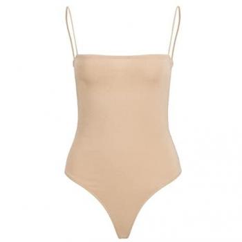 Body de tirantes finos y escote recto JJXX para mujer en color beige