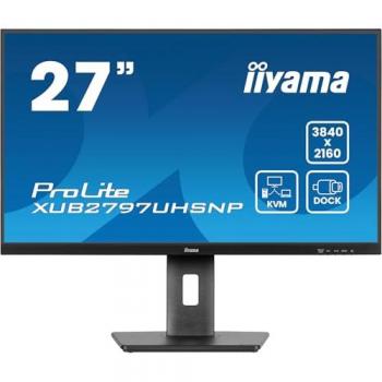 Iiyama ProLite XUB2797UHSNP-B1 27 Monitor LED IPS UltraHD 4K con RJ-45, KVM y USB-C