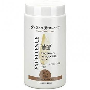 Excellence Perfume de Talco en Polvo - Colonia para Perros y Gatos - 80 gr - Proporcionará un Aroma Suave a tu Mascota - Se Debe Aplicar sobre el Pelo Limpio - IV San Bernard