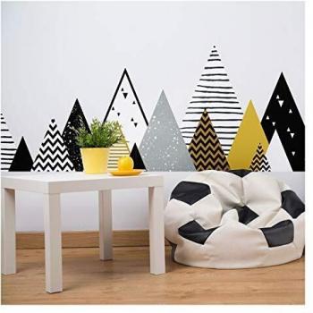 Adhesivo de pared gigante de montañas escandinavas CHapka – 45 x 180 cm