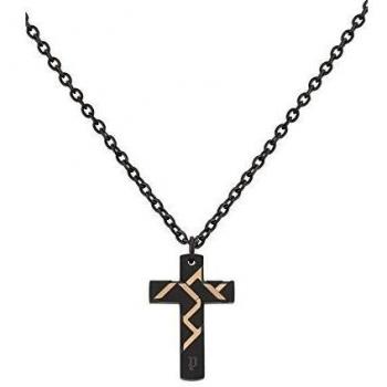 Police Collar Hombre PJ.26478PSBR-01 Acero Negro
