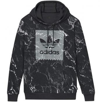 adidas Mrble AOP HD, Sudadera con Capucha de Deporte para Hombre, Negro Black/White, Medium