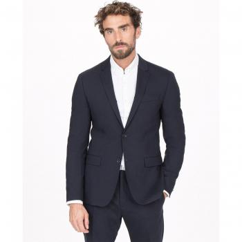 Chaqueta de traje de hombre slim liso azul Calvin Klein