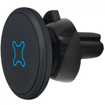 Soporte Teléfono Móvil Coche para Rejilla de Ventilación, Soporte Magnético Universal, Rotación 360°, Negro