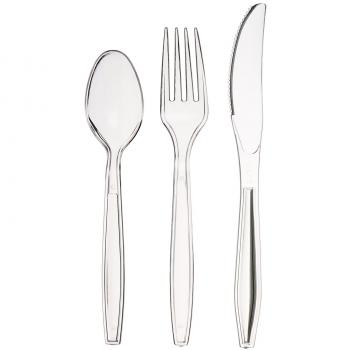 AmazonBasics - Juego de 150 cubiertos desechables
