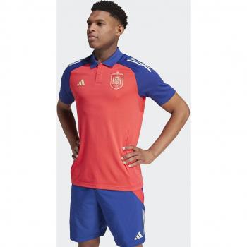 adidas Men's Spain 2024 Tiro Polo Shirt (Red) - Size Medium 38-40 Chest