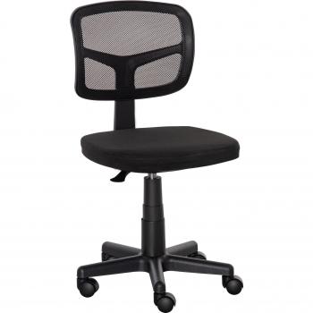 Vinsetto Silla de Oficina Ergonómica de Malla Giratoria 360° con Altura Ajustable, Soporte Lumbar Transpirable y Ruedas 43x48x77,5-89,5