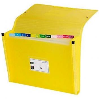 Grafoplás 02963060－ Carpeta separadora con fuelle. tamaño folio, color amarillo