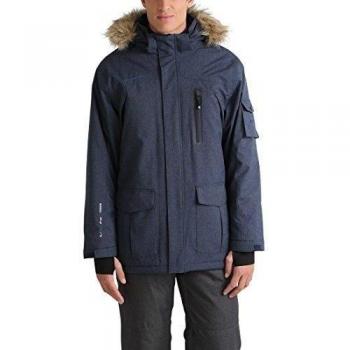 Ultrasport Finley Parka Softshell, Hombre, Azul Marino, M
