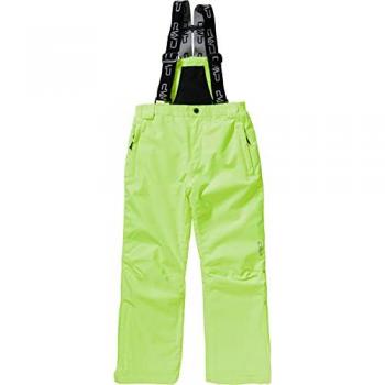 Pantalón largo CMP Salopette Twill Ski amarillo flúor infantil 10, características: tejido twill, diseño salopette, color amarillo flúor, adecuado para esquí, talla infantil