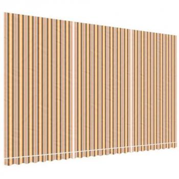 Tela de repuesto de toldo rayas de colores 6x3,5 m vidaXL