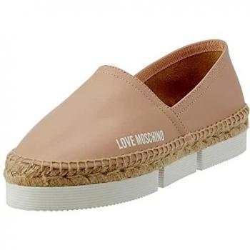 Love Moschino Espadrillas, Mocasn Estilo de conduccin Mujer, Rosa, 36 EU