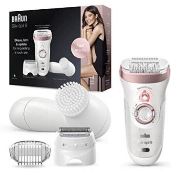 Braun Silk-épil 9 SensoSmart 9/880 Oro rosa, Blanco 40 pinzas - Depiladora