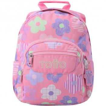 Mochila Totto Tempera Escolar Pequeña Color Rosa Margaly