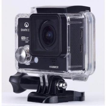 SHARK EYE HAMMER-1 Cámara deportiva 1080p60fps  Action Camera sumergible WIFI 16MP con 3 baterías, Pantalla de 1,5 y 21 accesorios