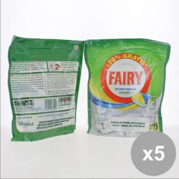 Set 5 FAIRY Ultra Power Caps 22 Pezzi + 5 Lemon - Detergenti casa