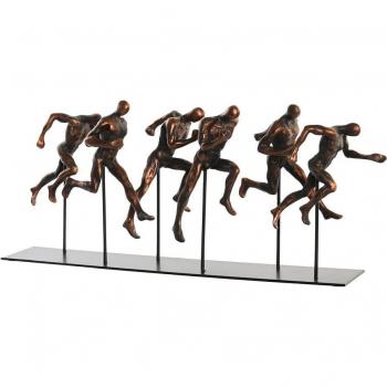 Figura Decorativa DKD Home Decor Metal Cobre Resina Moderna 43 x 11,5 x 19 cm