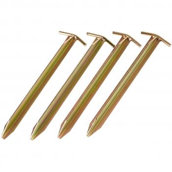 10T Outdoor Equipment 10T Peg IT 4T25 30SV Estacas piquetas, Dorado, Estándar