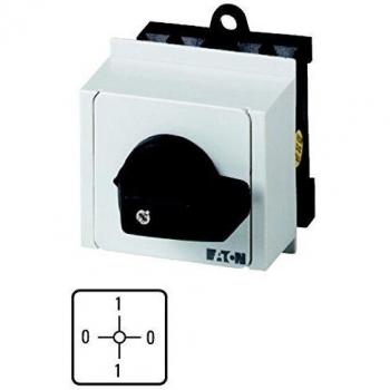 Eaton T0-1-15108/IVS On-Off Switch, Contacts 2, 20 A, Front Plate 0-1-0-1, 90°, Maintained, Service Distribution Board Mounting, 5.5 cm x 5.4 cm x 8.2 cm