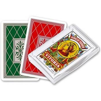 Fournier- Juego de Madera iwood, Color Verde/Rojo, único