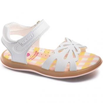 Sandalias Bebé Niña Pablosky de Piel Blanco 029100