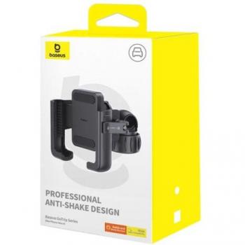 Soporte para bicicleta Baseus GoTrip - Negro - Rotación 360° - Antideslizante - Compatible con teléfonos de 5.7 a 7.2 pulgadas